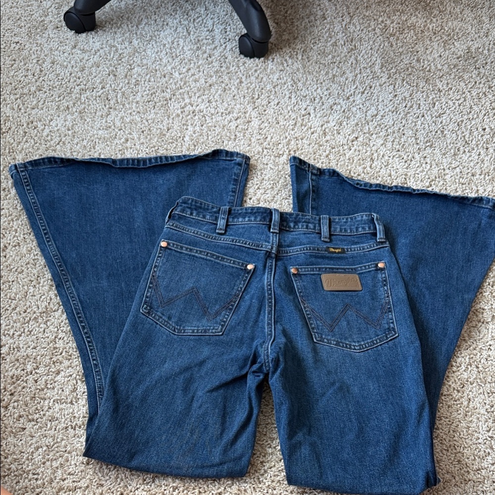 Wrangler Dark Blue Flare Women's Jeans